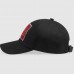 Gucci Cotton baseball hat with Gucci label black