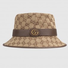 Gucci Beige/brown GG canvas fedora