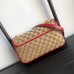 Gucci GG Marmont Small Shoulder Bag In Beige GG Canvas