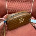 Gucci Brown GG Marmont Small Camera Shoulder Bag