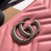 Gucci Pastel Pink GG Marmont Small Camera Shoulder Bag