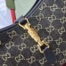Gucci Jackie 1961 Small Hobo Bag In Black GG Denim