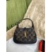 Gucci Jackie 1961 Mini Hobo Bag In Black Denim