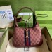 Gucci Jackie 1961 Small Hobo Bag In Burgundy GG Canvas