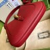 Gucci Jackie 1961 Small Hobo Bag In Red Grained Leather