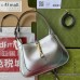 Gucci Jackie 1961 Small Hobo Bag In Silver Metallic Leather