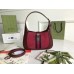 Gucci Jackie 1961 Small Hobo Bag In Red Suede Leather