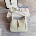 Gucci Jackie 1961 Small Hobo Bag In White Leather