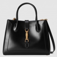 Gucci Jackie 1961 Medium Tote Bag In Black Leather