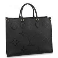 LOUIS VUITTON MONOGRAM EMPREINTE ONTHEGO TOTE BAG BLACK M44925