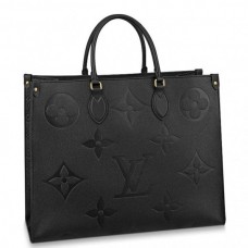 LOUIS VUITTON MONOGRAM EMPREINTE ONTHEGO TOTE BAG BLACK M44925