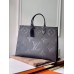 LOUIS VUITTON MONOGRAM EMPREINTE ONTHEGO TOTE BAG BLACK M44925