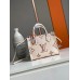 Louis Vuitton M45654 LV OnTheGo PM tote Bag in Cream/Bois de Rose Pink Monogram Empreinte leather