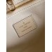 Louis Vuitton M45654 LV OnTheGo PM tote Bag in Cream/Bois de Rose Pink Monogram Empreinte leather