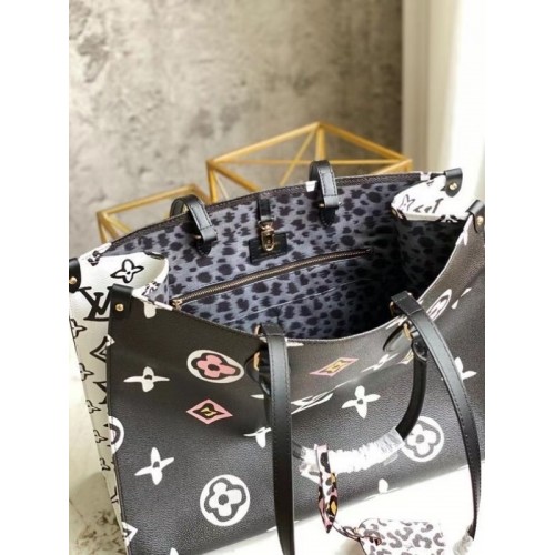 M45815 Louis Vuitton Monogram Coated OnTheGo GM Tote Bag