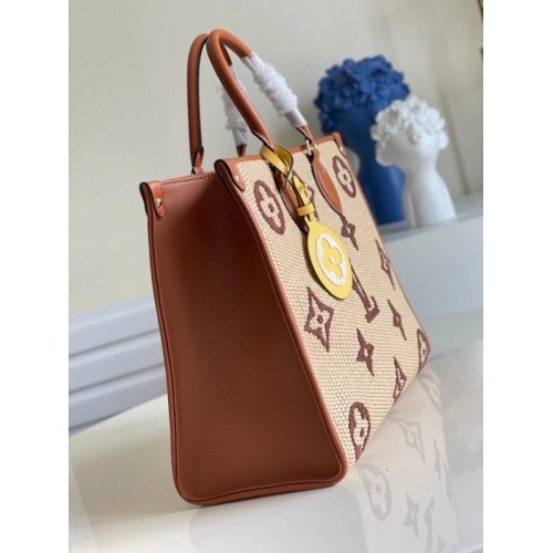 Louis Vuitton Louis Vuitton Monogram Raffia Onzago MM Tote Handbag