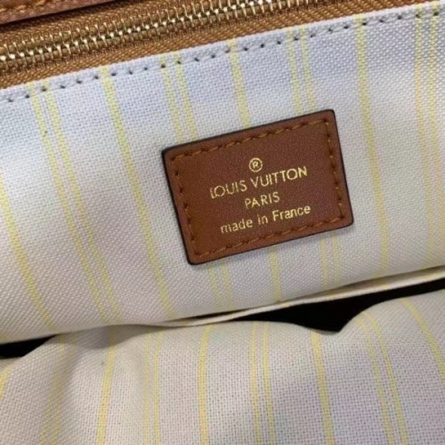 Louis Vuitton Onthego MM Tote Bag Raffia M57707 Monogram Hand