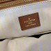 Louis Vuitton OnTheGo MM Bag In Raffia With Brown Leather M57707