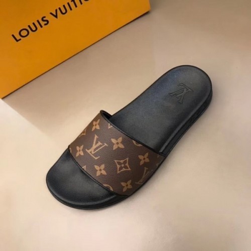 Replica Louis Vuitton LVXNBA Miami Mules In Monogram Leather for Sale