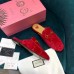 Gucci Princetown Slippers In Red GG Velvet