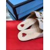 Gucci White Princetown Slippers Embroidered Bees And Stars