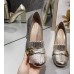 Gucci Women's Metallic Marmont Fringed Loafer Heel
