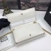 Gucci Horsebit 1955 White Wallet With Chain