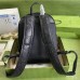 Gucci Men's Medium Backpack In Black GG Embossed Leather