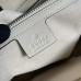 Gucci Medium Backpack In White GG Embossed Perforated Leather