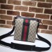 Gucci Web GG Supreme Flat Messenger Bag