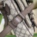 Gucci Beige GG Messenger Bag with Double Belts