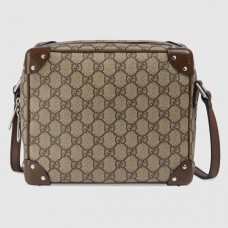 Gucci Squared Shoulder Bag In GG Supreme Canvas