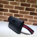 Gucci Black/grey GG Supreme canvas belt bag