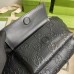 Gucci Belt Bag In Black GG Embossed Perforated Leather
