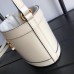 Gucci 1955 Horsebit Bucket Bag In White Calfskin