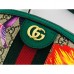 Gucci Web Ophidia GG Flora Print Small Shoulder Bag Green