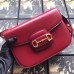 Gucci 1955 Horsebit Shoulder Bag In Red Leather