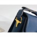 Gucci 1955 Horsebit Shoulder Bag In Blue Leather