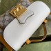 Gucci White Padlock Mini Bag In GG Supreme Canvas