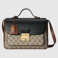 Gucci Padlock Small Shoulder Bag In GG Supreme Canvas
