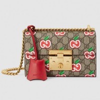 Gucci Valentine's Day Padlock Small GG Supreme Shoulder Bag