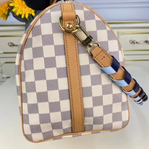 Replica Louis Vuitton Damier Azur Speedy Bandouli??re 30 With Braided Strap  N50054 BLV041 for Sale