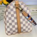 Louis Vuitton LV Speedy Bandoulière 30 N50054 Damier Azur with Blue Braided Strap