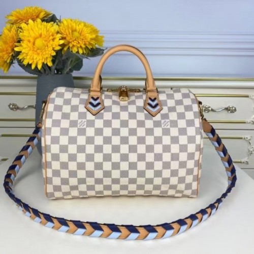 N50054 Louis Vuitton Damier Azur Speedy Bandoulière 30