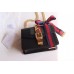 Gucci Black Leather Sylvie Mini Chain Bag