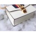 Gucci White Leather Sylvie Mini Chain Bag