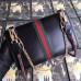 Gucci Rajah Small Black Shoulder Bag