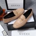 Gucci Foldable Slim Horsebit Loafers In Brown Leather