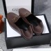 Gucci Foldable Slim Horsebit Loafers In Burgundy Leather