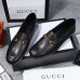 Gucci Foldable Slim Horsebit Loafers In Black Leather